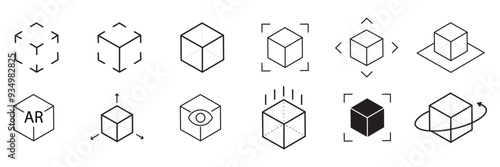 set of ar icon. Augmented Reality Icon