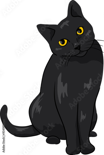 Illustration of a Bombay Cat