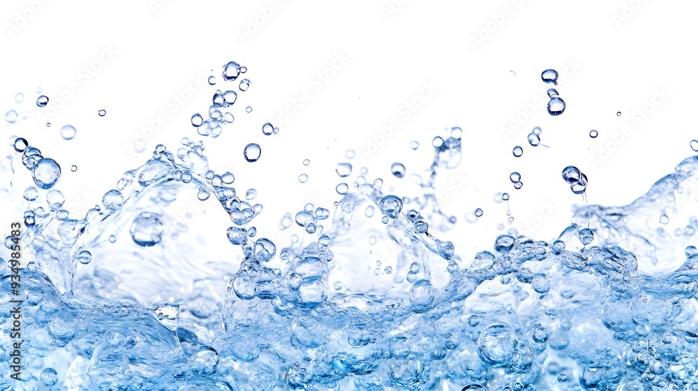 Water Splash with Bubbles. Water Splash with Bubbles.