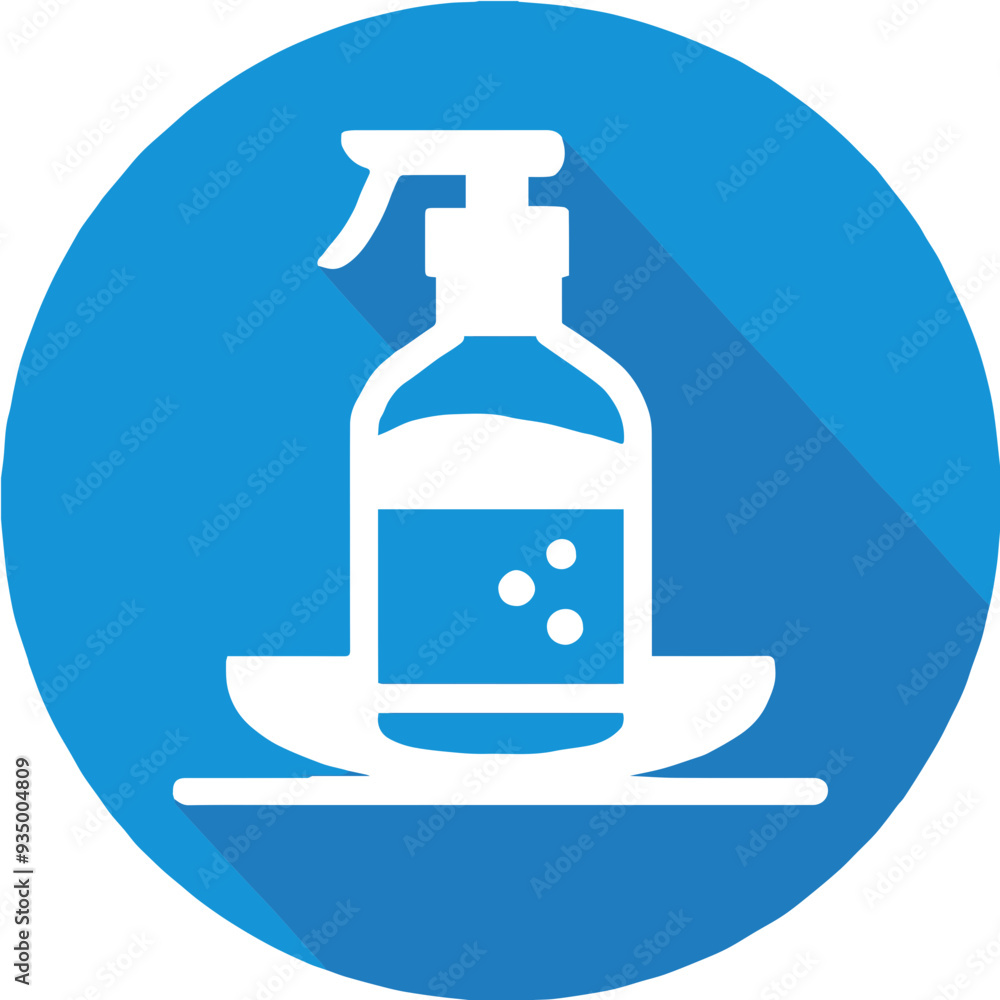 Hand sanitizer icon with a clean and essential design