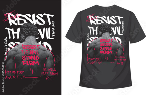 Christian bible verse t shirt design illustration vector