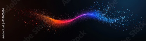 Dynamic Colorful Scatter of Points and Dots Evolving from Dense to Sparse Gradient - Abstract Motion and Flow Background