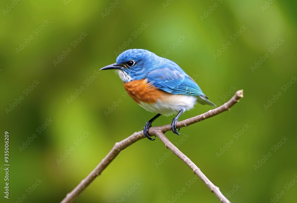 Fototapeta premium blue bird on a branch