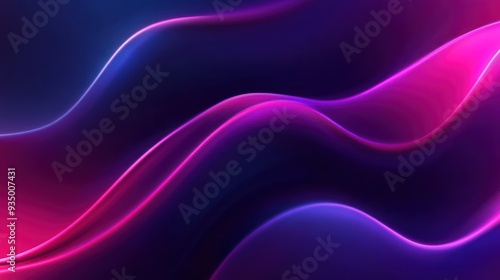 Wallpaper Mural Abstract Purple and Blue Swirling Neon Pattern Torontodigital.ca