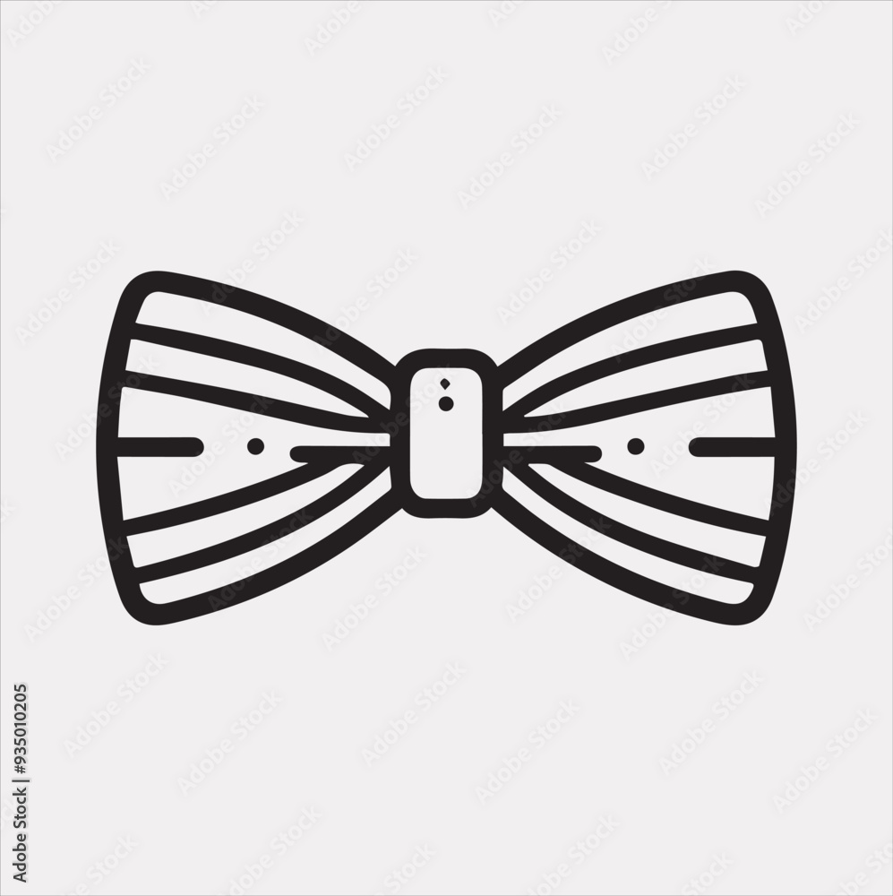 Bow tie linear icon. Modern outline Bow tie logo concept on white background from Birthday party and wedding collection. Bow tie linear icon. Modern outline Bow tie logo concept on white background from Birthday party and wedding collection.