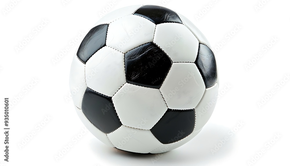 Obraz premium Soccer ball on white background