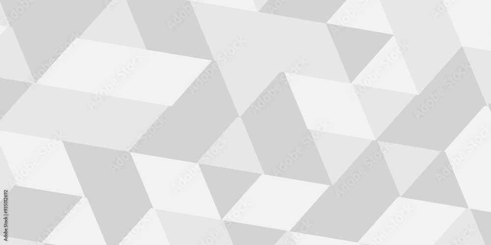 Obraz premium abstract geometric white and gray background with triangles pattern background.