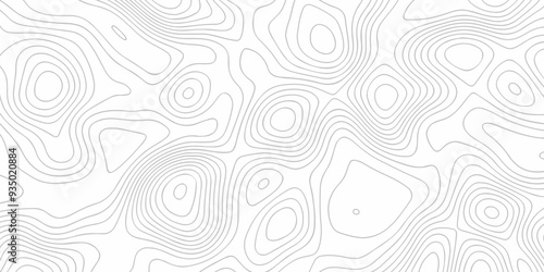Seamless wave stipe line topography counter map. abstract sea mounted map area space geometric line technology topo landscape striped cartography map texture background.