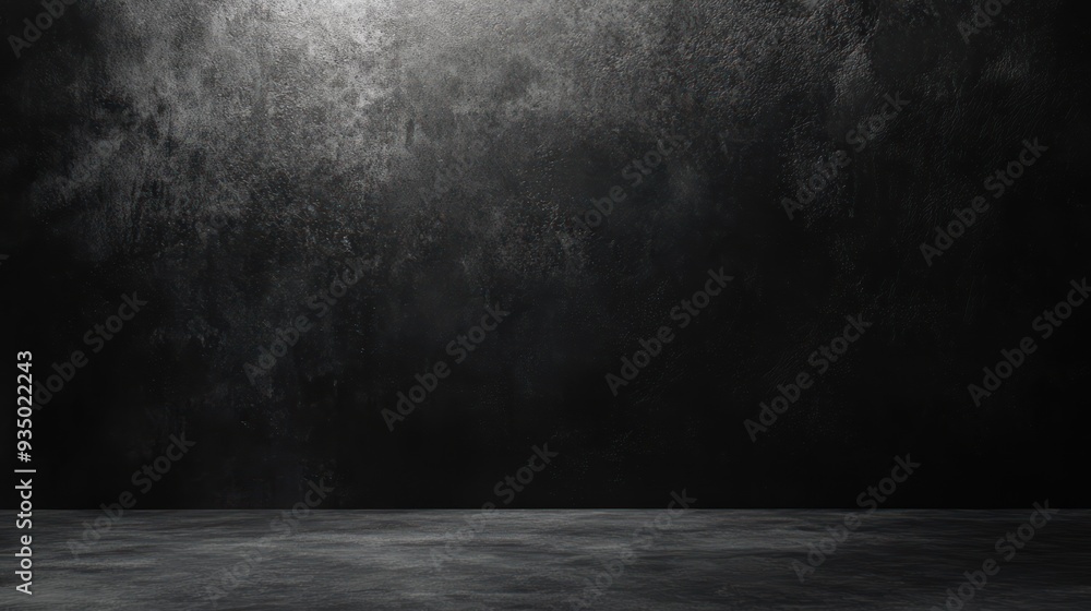 Dark Grey Concrete Wall with Spotlight and Floor Dark Grey Concrete Wall with Spotlight and Floor