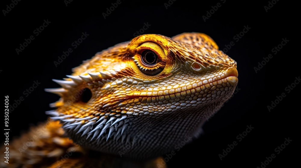 Close-up Portrait of a Bearded Dragon Close-up Portrait of a Bearded Dragon