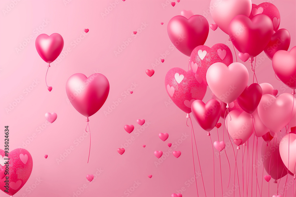 Awesome colorful love balloons background image Awesome colorful love balloons background image