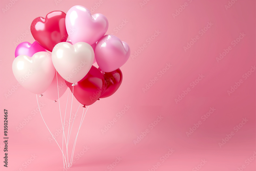 Awesome colorful love balloons background image Awesome colorful love balloons background image