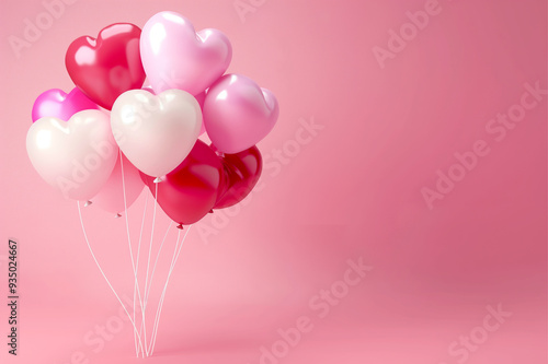 Wallpaper Mural Awesome colorful love balloons background image Torontodigital.ca