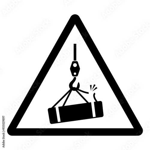 Overhead Hoist Symbol Sign ,Vector Illustration, Isolate On White Background Label. EPS10