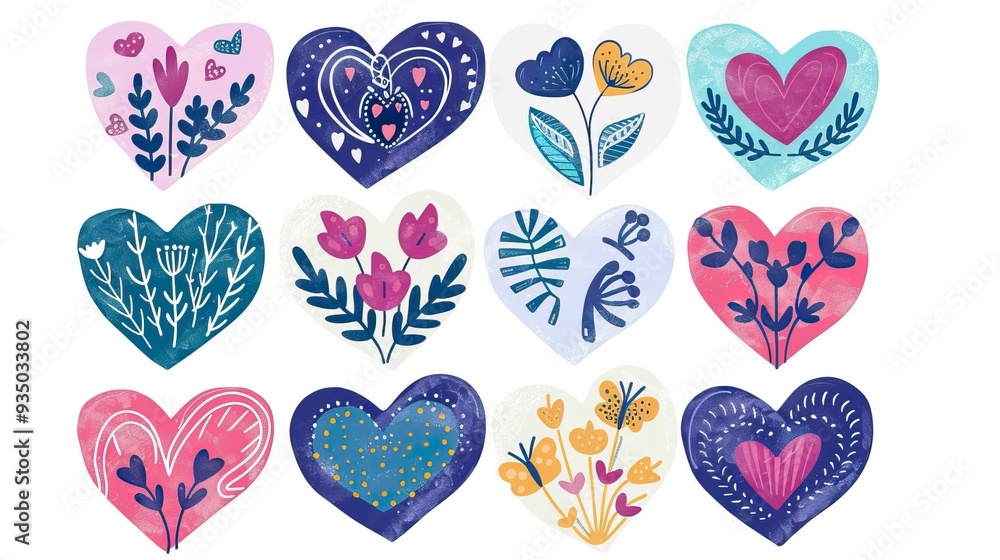 heart vector set clipart design heart vector set clipart design
