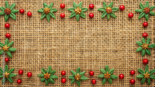 Christmas background on matting beautiful Christmas decorations