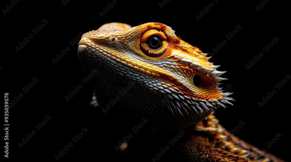 Close-up Portrait of a Bearded Dragon Close-up Portrait of a Bearded Dragon