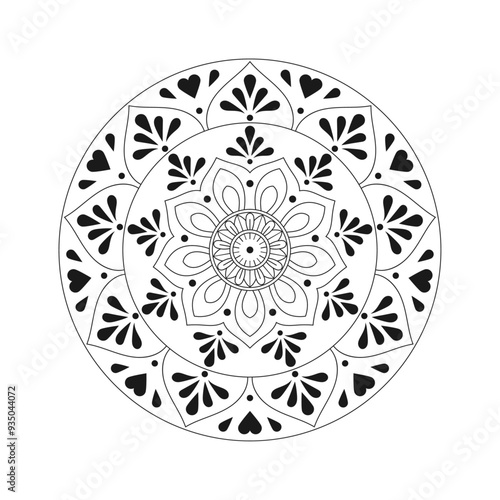 Abstract mandala banners
Decorative mandala on white background
Circular Flower Mandala on White Free 
Mandala pattern art background Black and White 