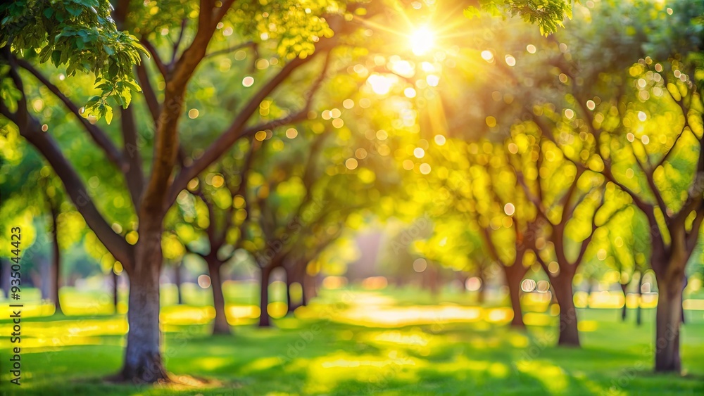 Defocused bokeh background of garden trees on a sunny day , nature, greenery, foliage, outdoor, blurred, abstract, sunlight Defocused bokeh background of garden trees on a sunny day , nature, greenery, foliage, outdoor, blurred, abstract, sunlight
