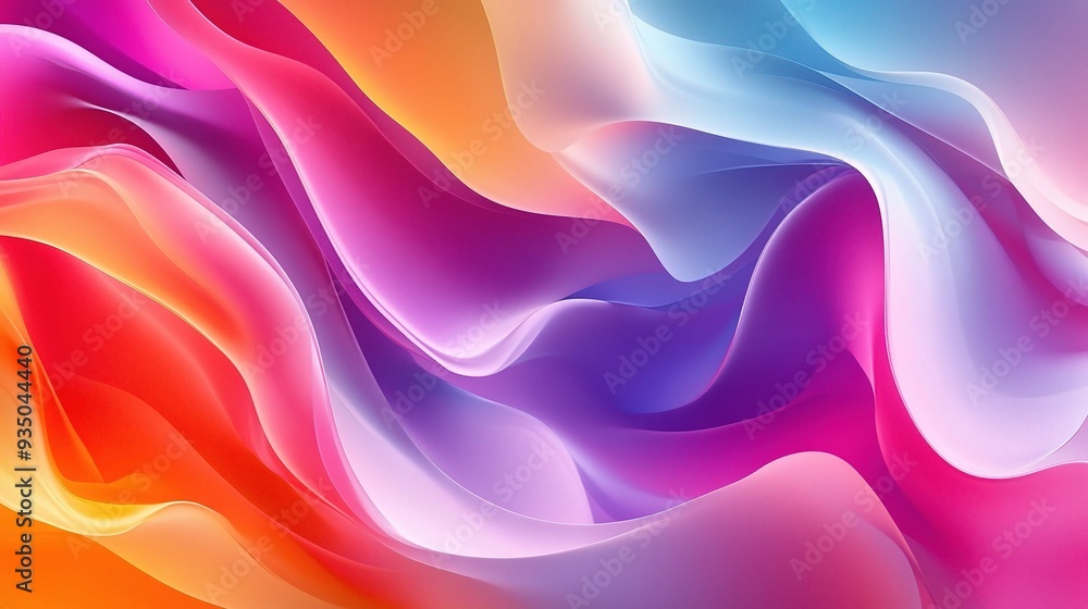 Chromatic Symphony: A vibrant abstract of swirling, iridescent waves of color. Chromatic Symphony: A vibrant abstract of swirling, iridescent waves of color.