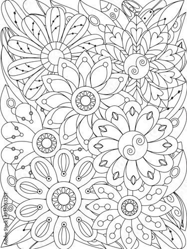 flowers Coloring Book Pages flowers for Relaxation and Stress Relief on Flowers Patterns