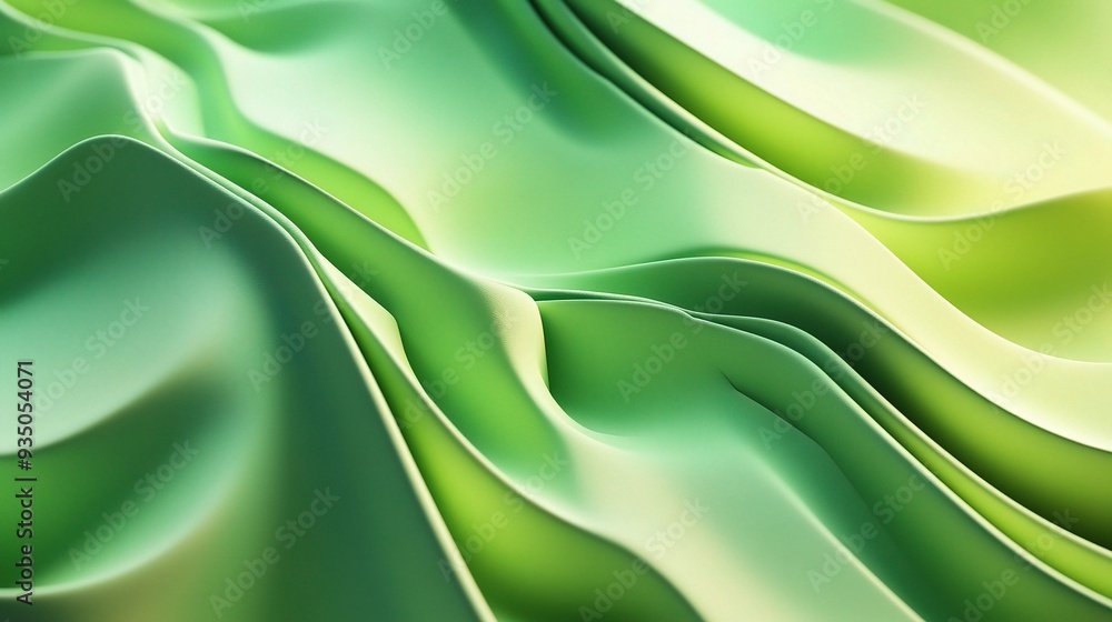 Abstract Green Waves: A mesmerizing abstract background featuring a flowing, undulating gradient of green hues, evoking a sense of serenity and natural beauty. Abstract Green Waves: A mesmerizing abstract background featuring a flowing, undulating gradient of green hues, evoking a sense of serenity and natural beauty.
