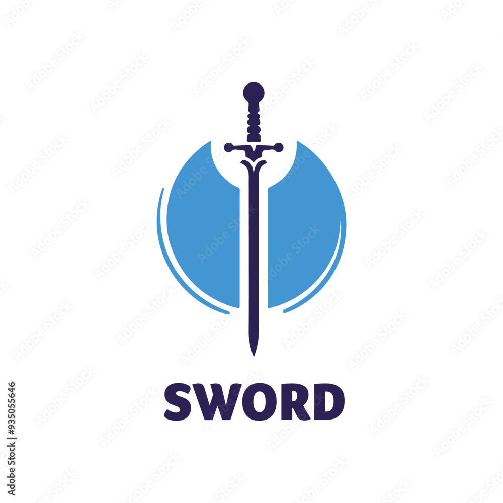 Fototapeta premium Sword logo template vector