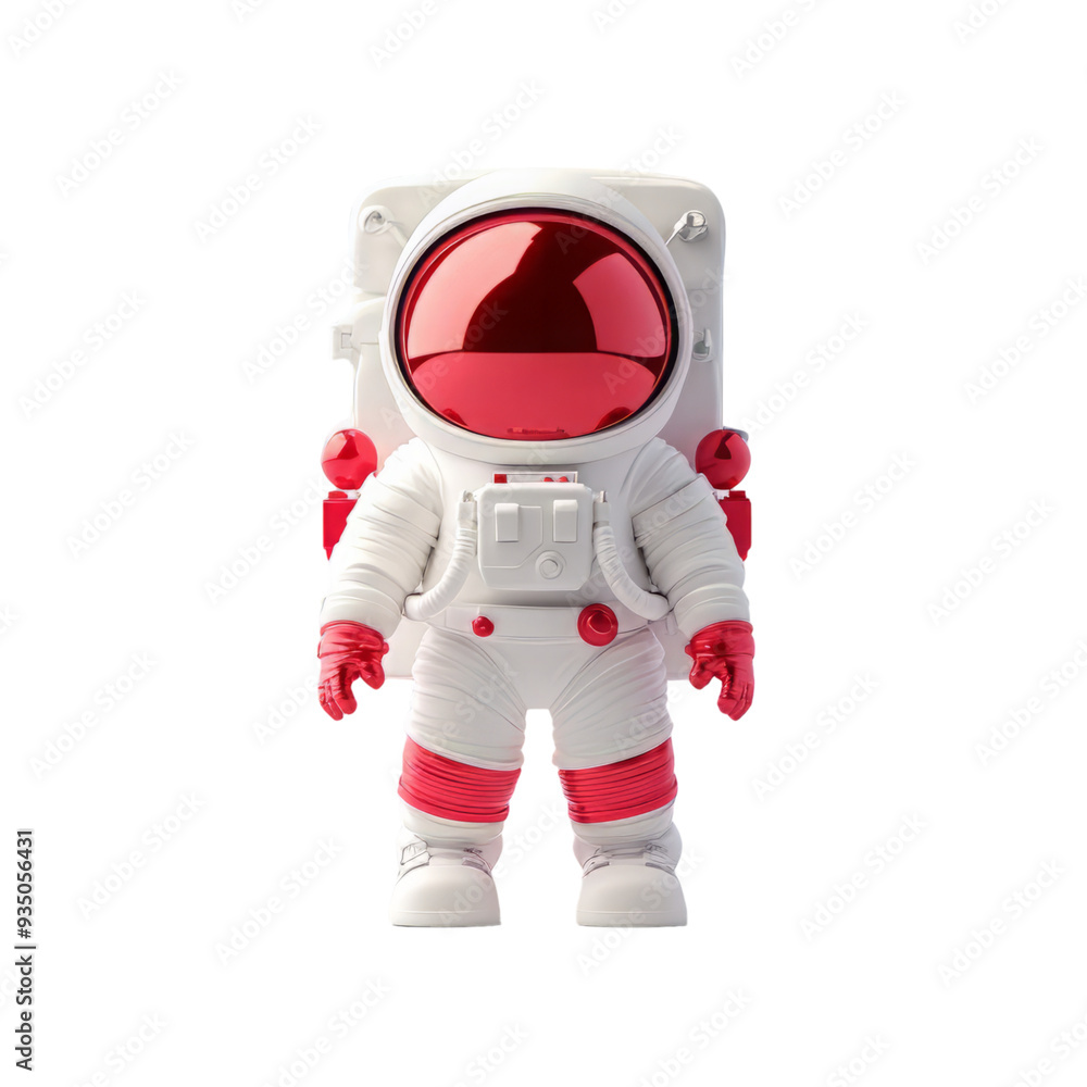 A playful astronaut figurine with a vibrant red helmet and white suit, embodying the spirit of space exploration and adventure. A playful astronaut figurine with a vibrant red helmet and white suit, embodying the spirit of space exploration and adventure.
