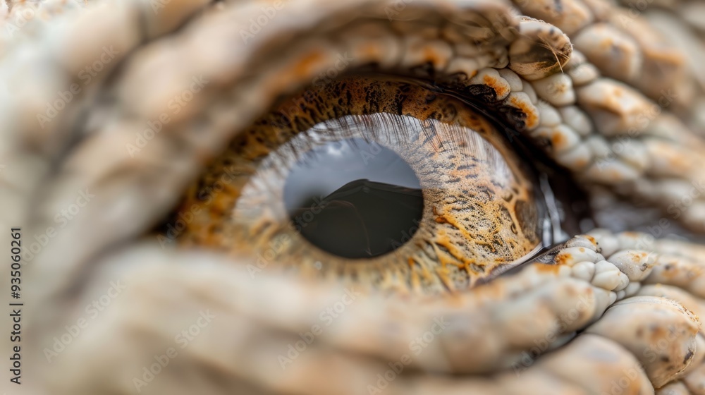 A tight shot of an elephant's eye revealing a black center in its iris like a diamond A tight shot of an elephant's eye revealing a black center in its iris like a diamond