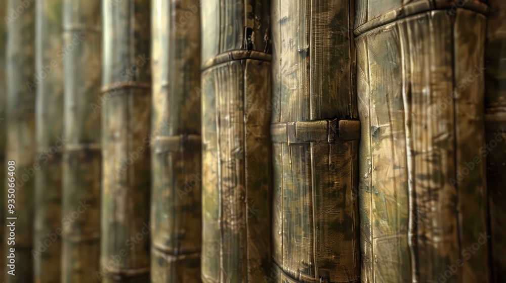 Fototapeta premium Bamboo texture background coming from natural