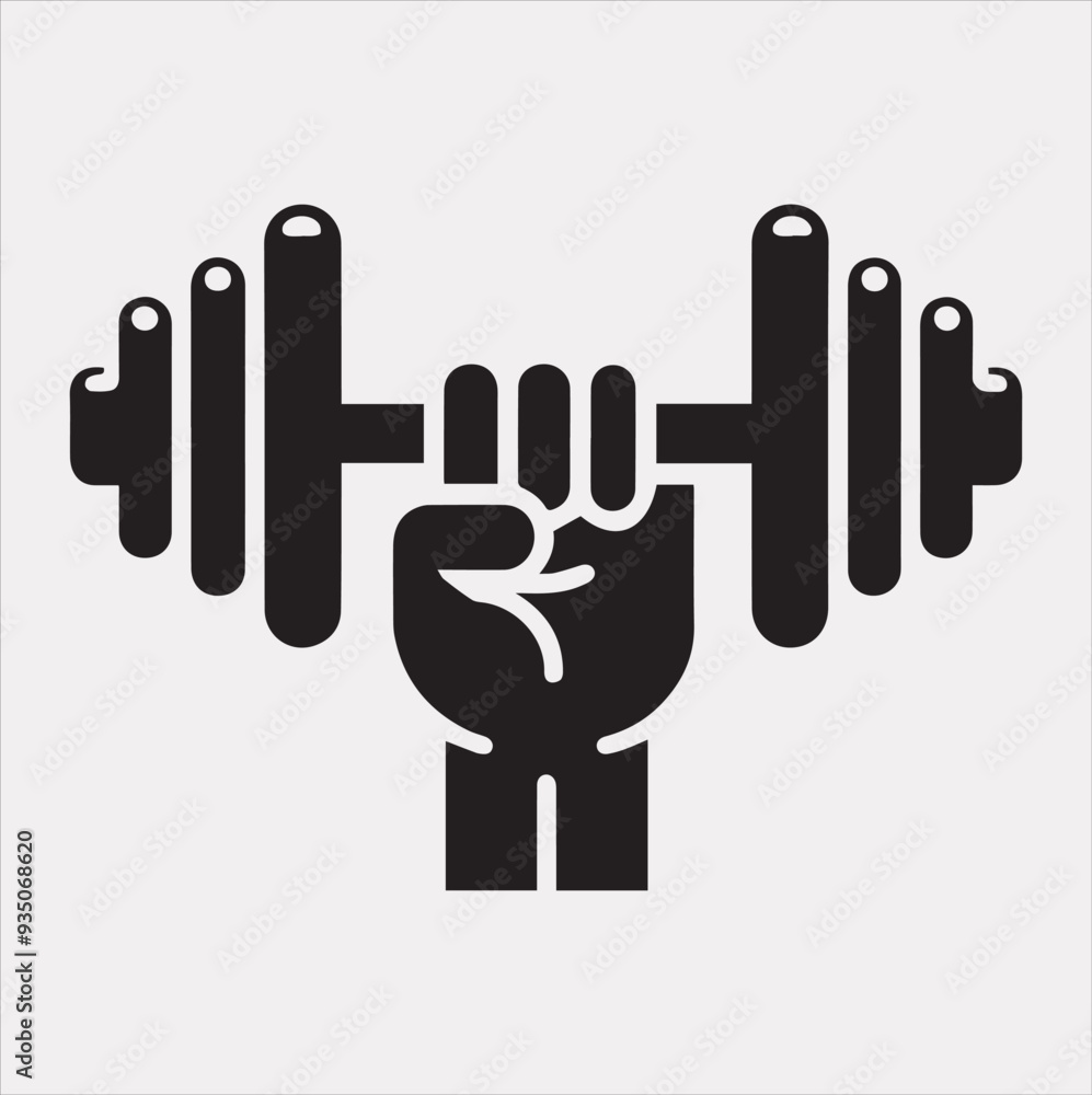 Dumble Holding vector silhouette on a white background Dumble Holding vector silhouette on a white background