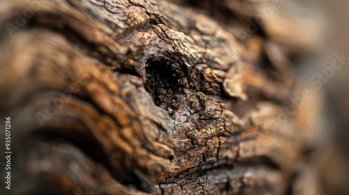  A detailed image of a wooden disc with a perceptible cavity at its core