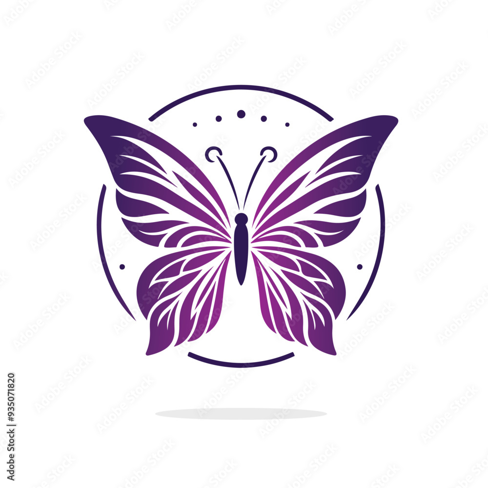 Fototapeta premium Butterfly vector template