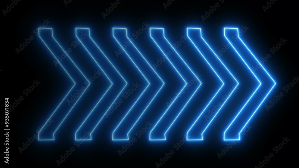abstract glowing neon arrow icon loading illustration background. abstract glowing neon arrow icon loading illustration background.
