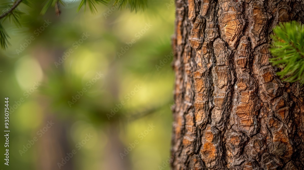 A tight shot of a tree trunk displaying a solitary pine cone at its center, another pine cone nestled in the heart of the trunk A tight shot of a tree trunk displaying a solitary pine cone at its center, another pine cone nestled in the heart of the trunk