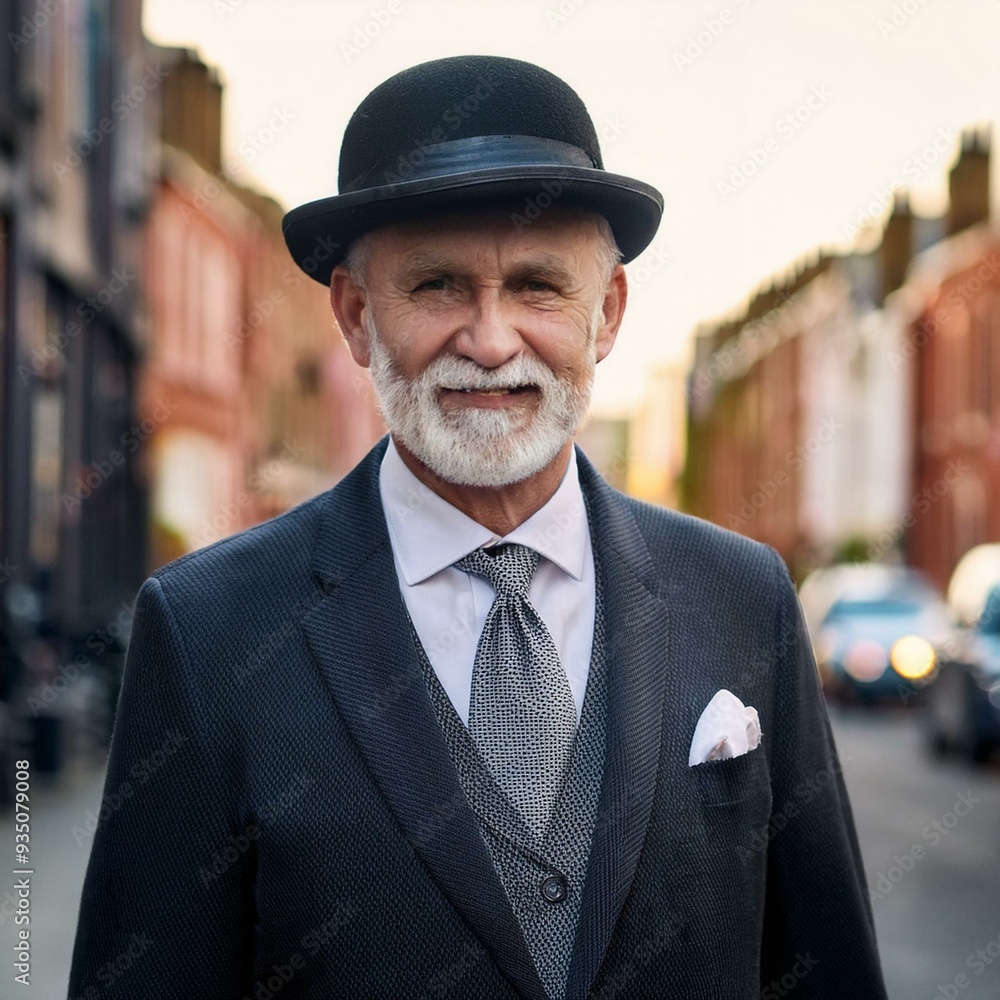 elegant British gentleman, AI generated elegant British gentleman, AI generated