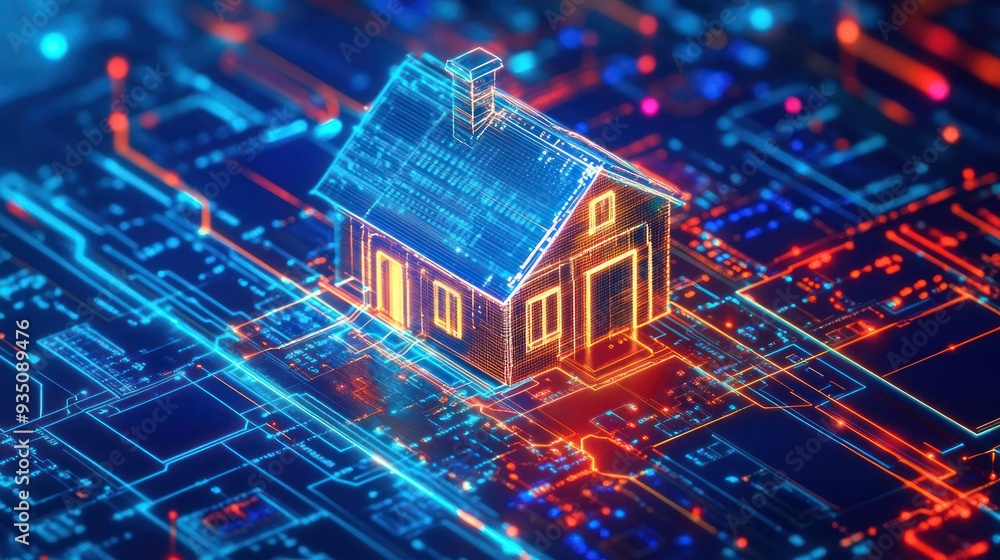 Obraz premium Digital Home Automation