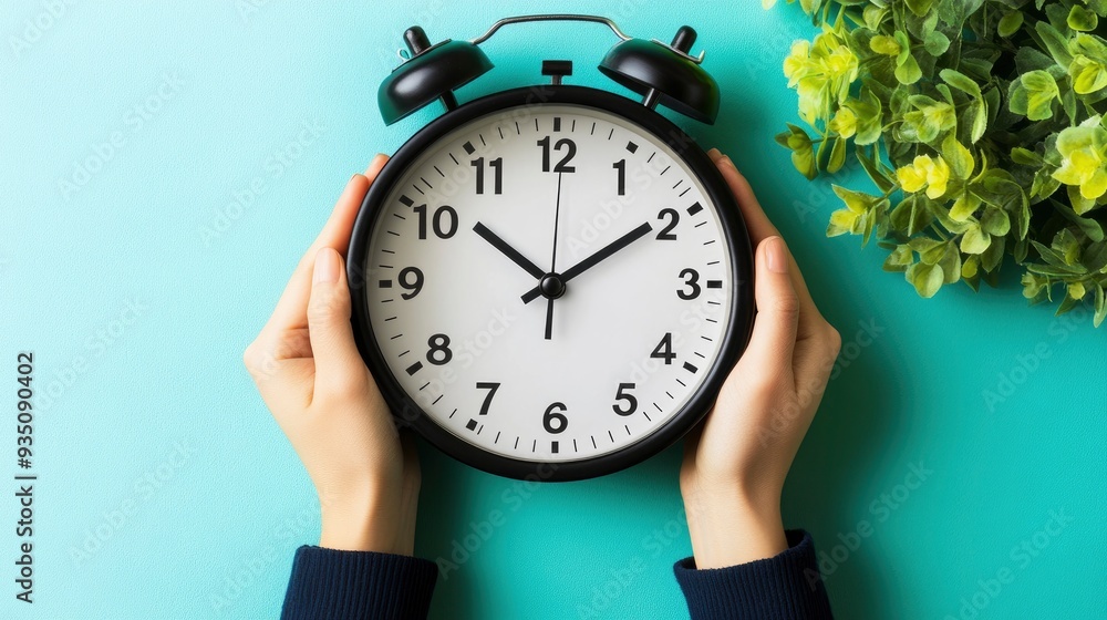 Clock / Time Management Concept with generative ai Clock / Time Management Concept with generative ai