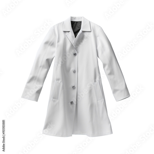 Stylish mockup of a white coat