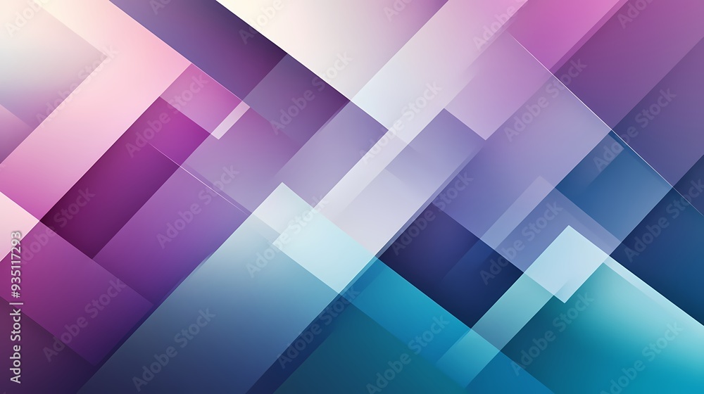 Abstract Geometric Background with Overlapping Purple, Blue, and White Shapes Abstract Geometric Background with Overlapping Purple, Blue, and White Shapes