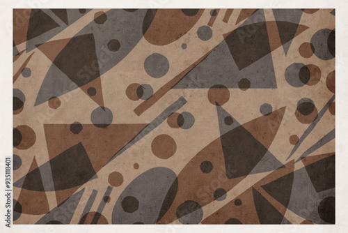 Abstract background in vintage style. Stylized old with grain. For use in graphics, for printing on wall decorations.