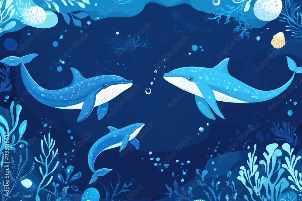 Fototapeta premium blue ocean background
