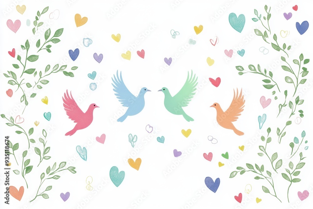 Fototapeta premium International Day of Peace style