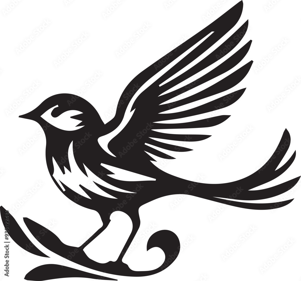 Magpie logo. Isolated magpie on white background. Vector seamless pattern of hand drawn doodle sketch colored magpie bird isolated on white background Magpie logo. Isolated magpie on white background. Vector seamless pattern of hand drawn doodle sketch colored magpie bird isolated on white background