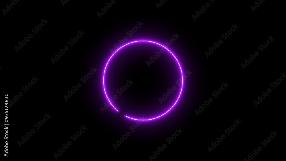 Abstract glowing neon circle frame background illustration. Abstract glowing neon circle frame background illustration.