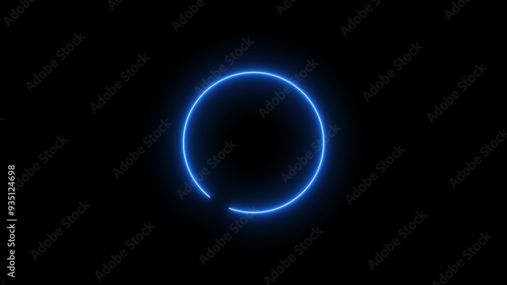 Abstract glowing neon circle frame background illustration. Abstract glowing neon circle frame background illustration.