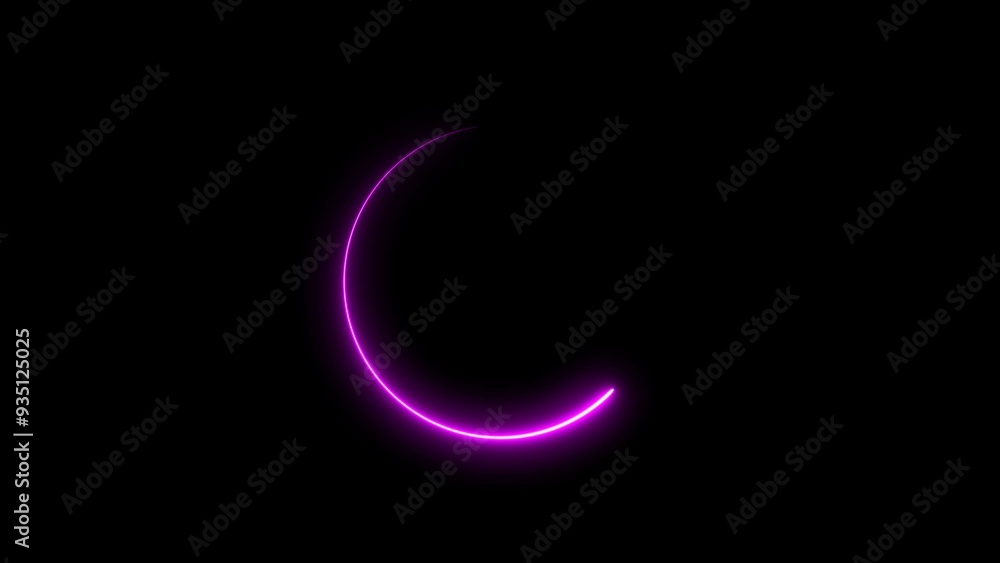 Abstract beautiful neon light glowing circle frame background concept illustration. Abstract beautiful neon light glowing circle frame background concept illustration.