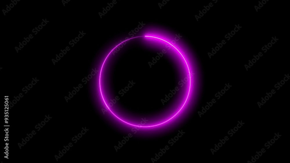 Abstract beautiful neon light glowing circle frame background concept illustration. Abstract beautiful neon light glowing circle frame background concept illustration.