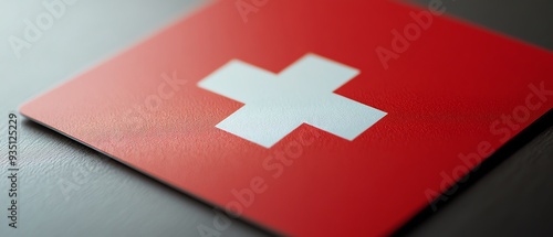 A closeup view of first aid instructions, clearly printed on a bright, waterproof card, with a simple, easytoread font photo