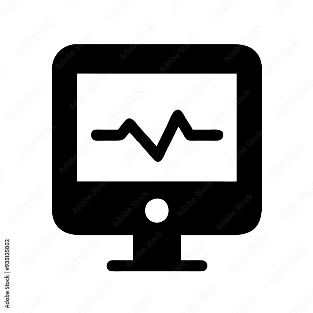 electrocardiogram ekg machines icon electrocardiogram ekg machines icon